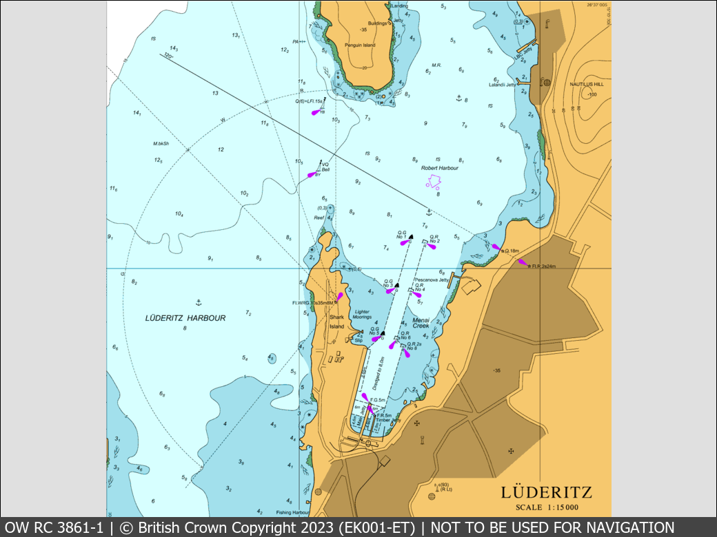 OceanWise Raster Chart 3861 panels