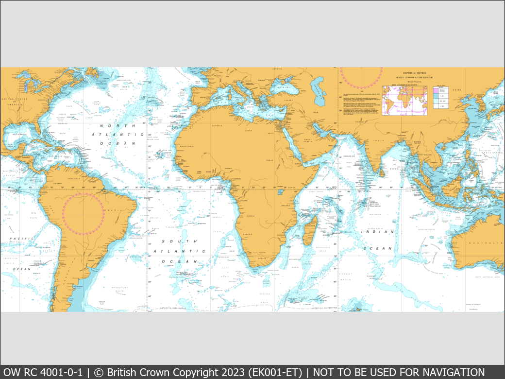 OceanWise Raster Chart 4001 panels