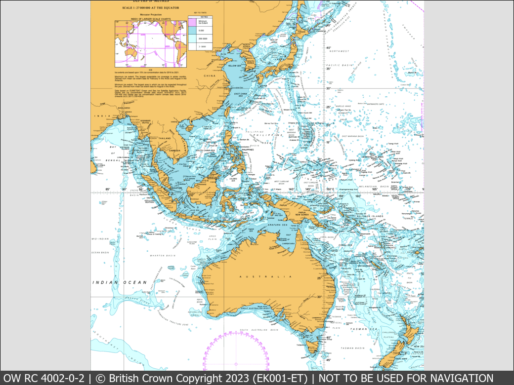 OceanWise Raster Chart 4002 panels