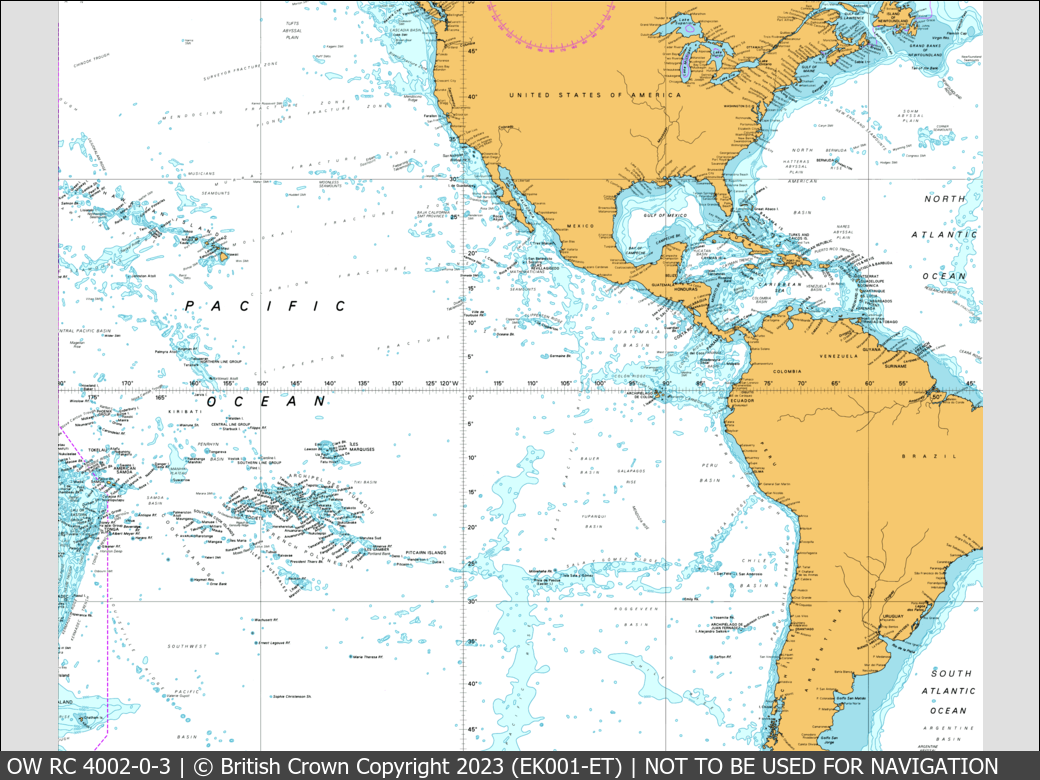 OceanWise Raster Chart 4002 panels