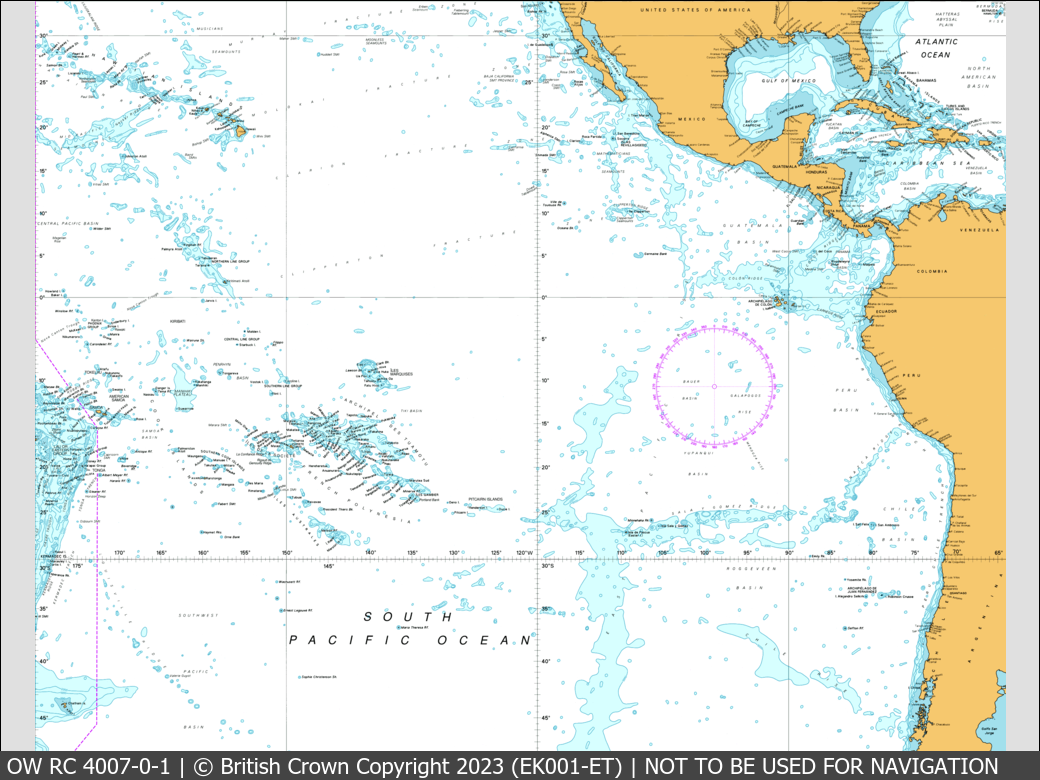 OceanWise Raster Chart 4007 panels