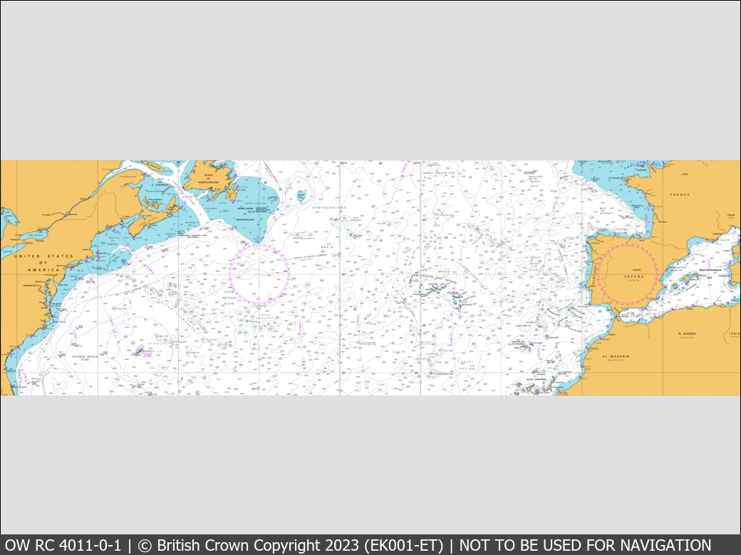 OceanWise Raster Chart 4011 panels