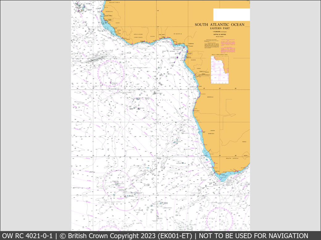 OceanWise Raster Chart 4021 panels