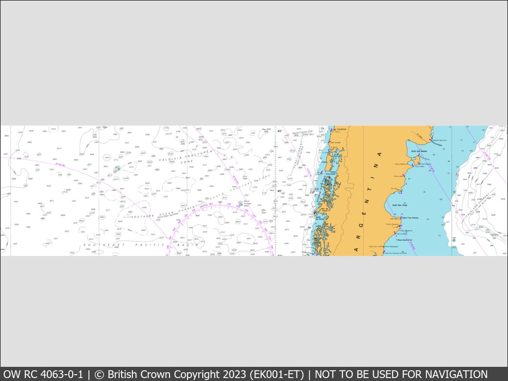 OceanWise Raster Chart 4063 panels