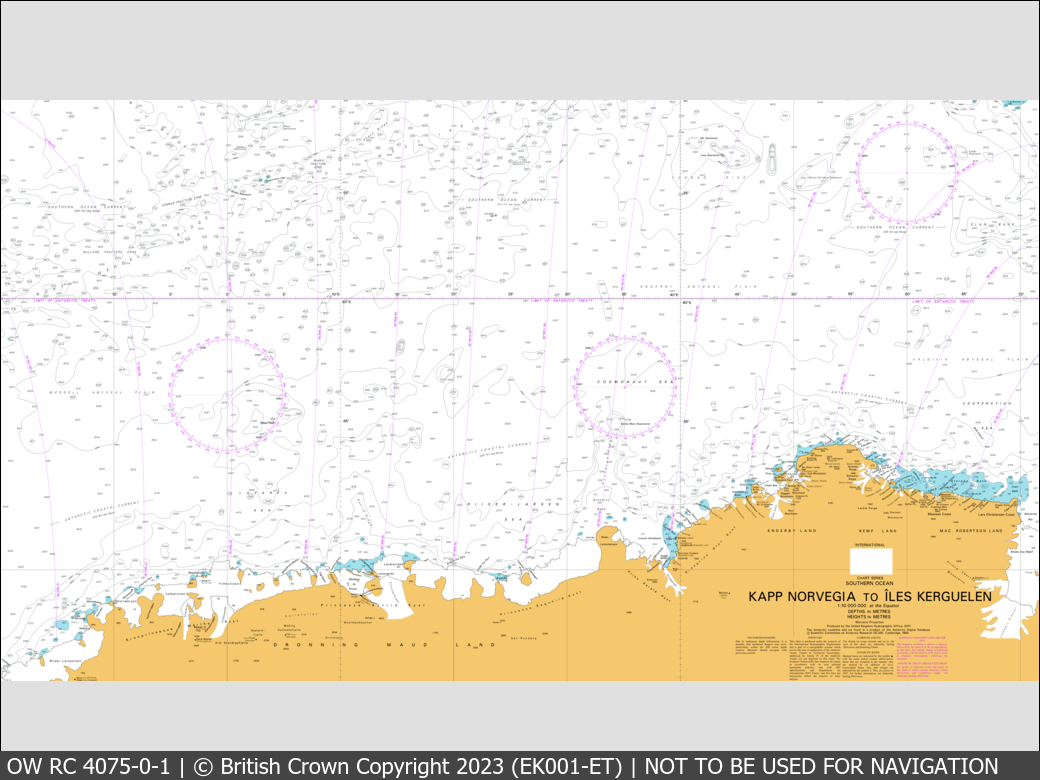 OceanWise Raster Chart 4075 panels