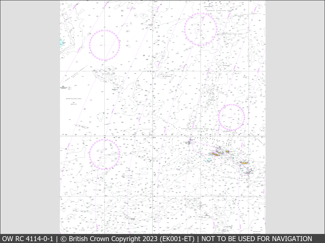 OceanWise Raster Chart 4114 panels