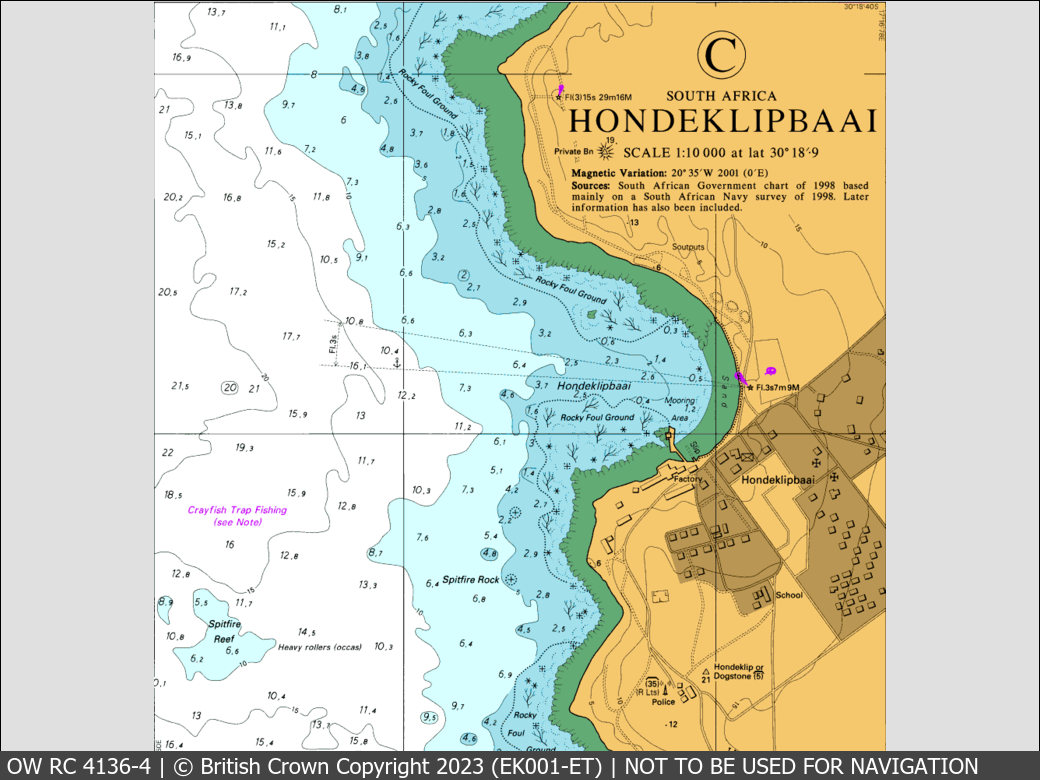 OceanWise Raster Chart 4136 panels