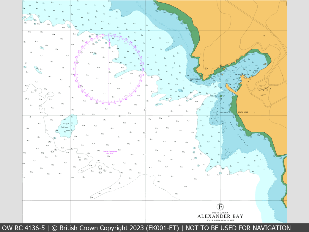 OceanWise Raster Chart 4136 panels