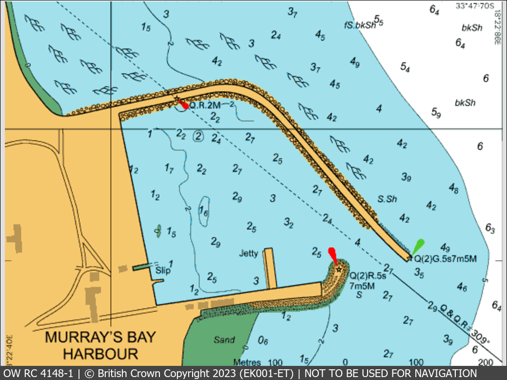 OceanWise Raster Chart 4148 panels