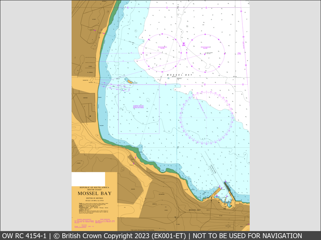 OceanWise Raster Chart 4154 panels