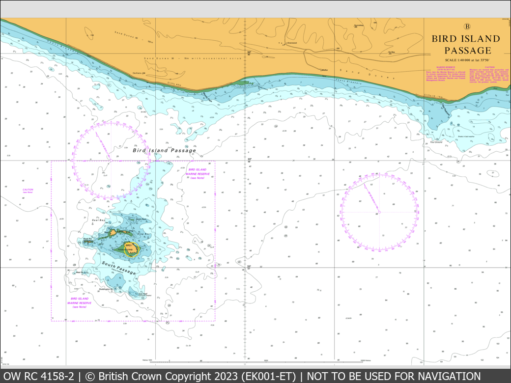 OceanWise Raster Chart 4158 panels