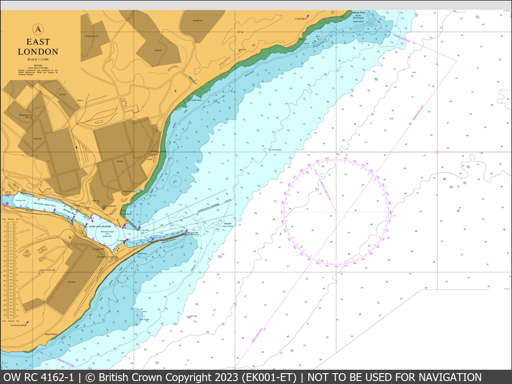 OceanWise Raster Chart 4162 panels