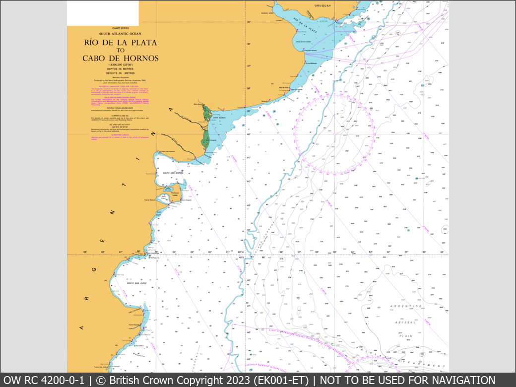 OceanWise Raster Chart 4200 panels