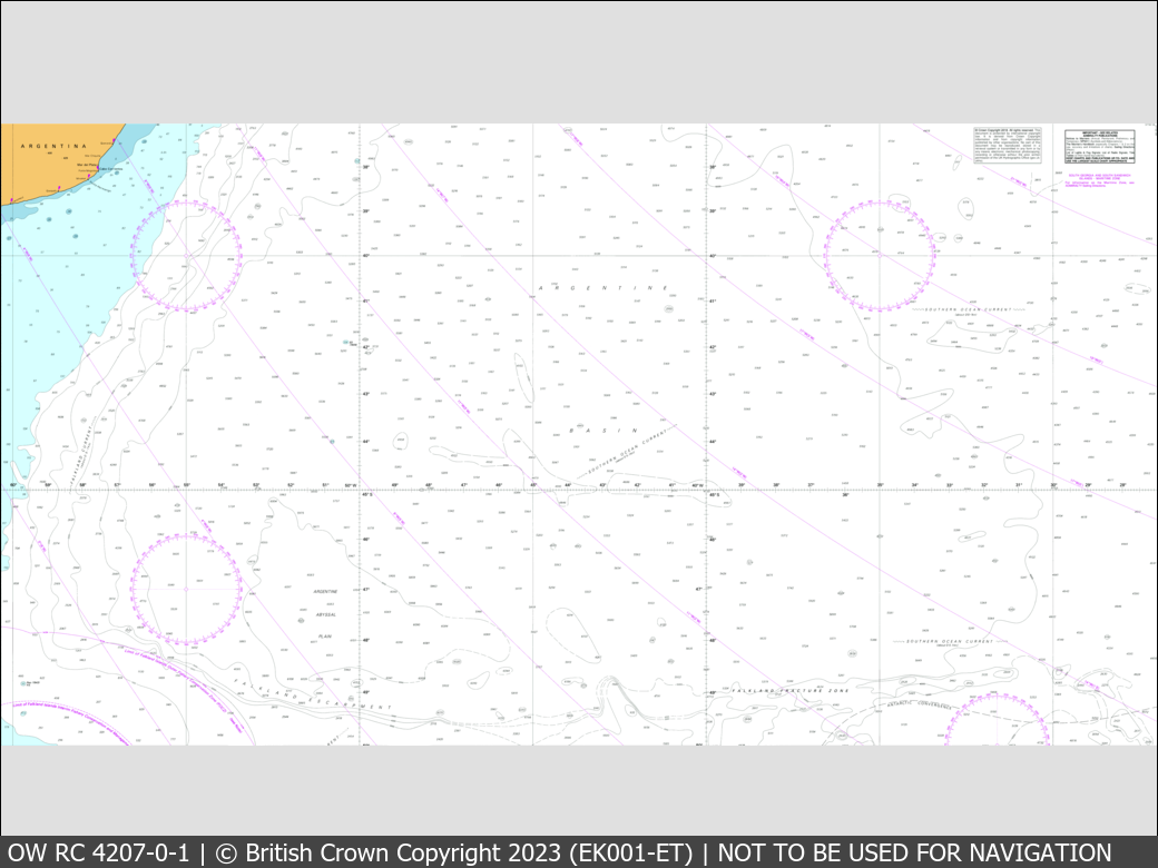 OceanWise Raster Chart 4207 panels