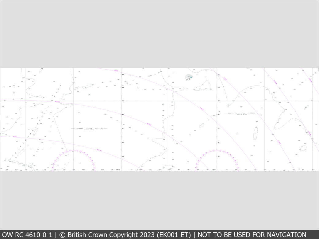 OceanWise Raster Chart 4610 panels